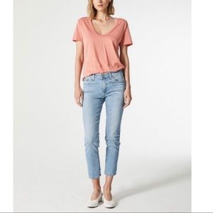 AG JEANS | The Prima Crop | Cigarette Crop | Size 24 | Lt Blue